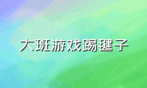 大班游戏踢毽子（大班游戏踢毽子教案及反思）