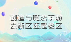 创造与魔法手游去新区还是老区