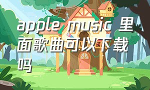 apple music 里面歌曲可以下载吗（apple music下载）