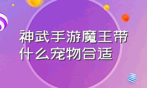 神武手游魔王带什么宠物合适