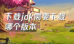 下载jdk需要下载哪个版本（怎么看自己下载的jdk版本）