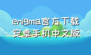 enigma官方下载安卓手机中文版