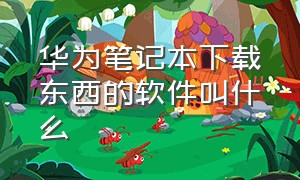 华为笔记本下载东西的软件叫什么（华为笔记本下载软件怎么下d盘）