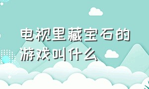 电视里藏宝石的游戏叫什么