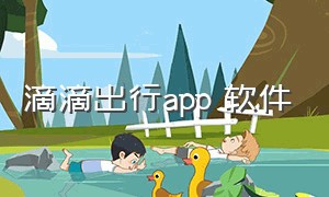 滴滴出行app 软件（滴滴出行app软件）