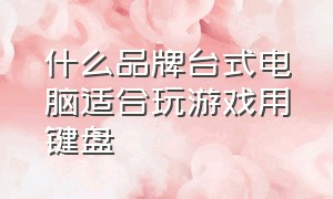 什么品牌台式电脑适合玩游戏用键盘（台式电脑不玩游戏用什么配置）