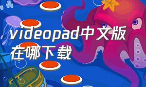 videopad中文版在哪下载（videopad怎么下载官方版）