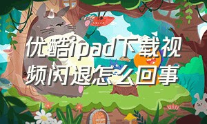 优酷ipad下载视频闪退怎么回事（苹果手机打不开优酷视频怎么回事）