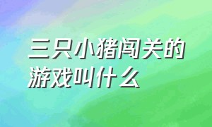 三只小猪闯关的游戏叫什么