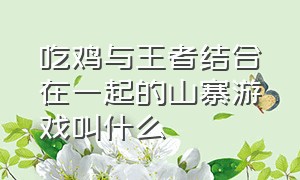 吃鸡与王者结合在一起的山寨游戏叫什么（吃鸡和王者合体的游戏叫什么名字）