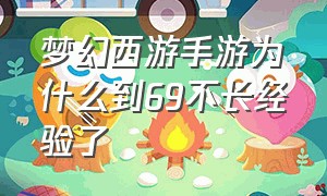 梦幻西游手游为什么到69不长经验了