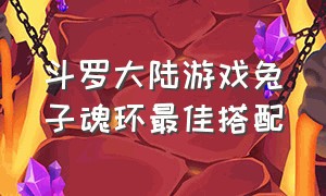 斗罗大陆游戏兔子魂环最佳搭配（斗罗大陆游戏白虎魂环的最佳搭配）