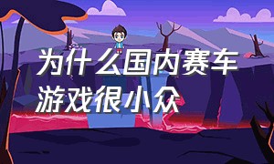 为什么国内赛车游戏很小众