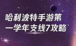 哈利波特手游第一学年支线7攻略（哈利波特手游日常攻略在哪找）