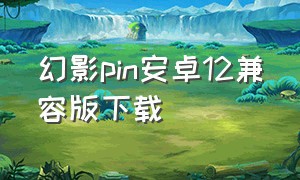 幻影pin安卓12兼容版下载