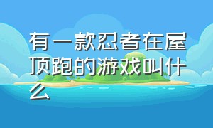 有一款忍者在屋顶跑的游戏叫什么（有一款忍者在屋顶跑的游戏叫什么来着）