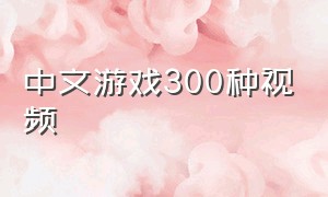 中文游戏300种视频
