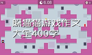 躲猫猫游戏作文大全400字