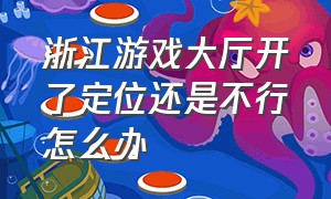 浙江游戏大厅开了定位还是不行怎么办