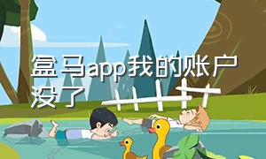 盒马app我的账户没了