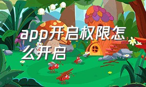 app开启权限怎么开启