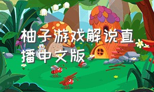 柚子游戏解说直播中文版