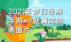 2021年梦幻西游手游x9联赛奖励表图片