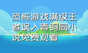 恐怖游戏满级王者误入青铜局小说免费观看