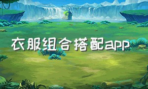 衣服组合搭配app