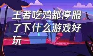 王者吃鸡都停服了下什么游戏好玩