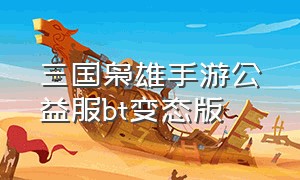 三国枭雄手游公益服bt变态版