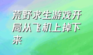 荒野求生游戏开局从飞机上掉下来