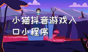 小猫抖音游戏入口小程序