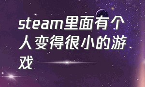 steam里面有个人变得很小的游戏