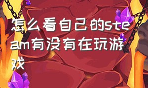 怎么看自己的steam有没有在玩游戏