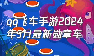 qq飞车手游2024年5月最新勋章车