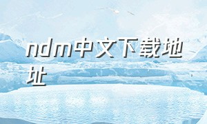 ndm中文下载地址