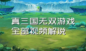 真三国无双游戏全部视频解说