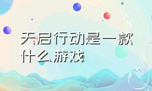 天启行动是一款什么游戏