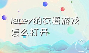 lacey的衣橱游戏怎么打开