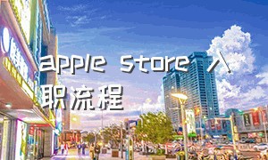 apple store 入职流程