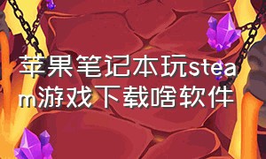 苹果笔记本玩steam游戏下载啥软件