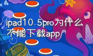 ipad10.5pro为什么不能下载app