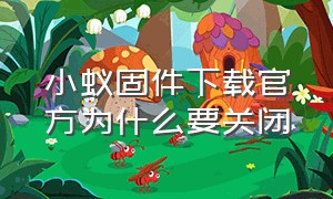 小蚁固件下载官方为什么要关闭