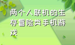 两个人联机的生存冒险类手机游戏