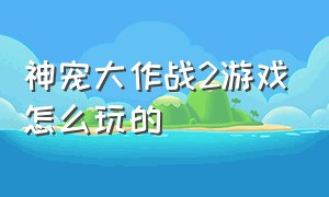 神宠大作战2游戏怎么玩的