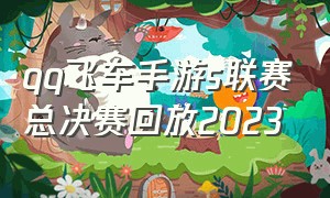 qq飞车手游s联赛总决赛回放2023