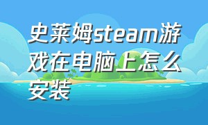 史莱姆steam游戏在电脑上怎么安装