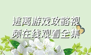 逃离游戏攻略视频在线观看全集