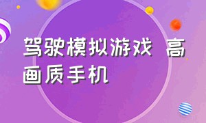 驾驶模拟游戏 高画质手机